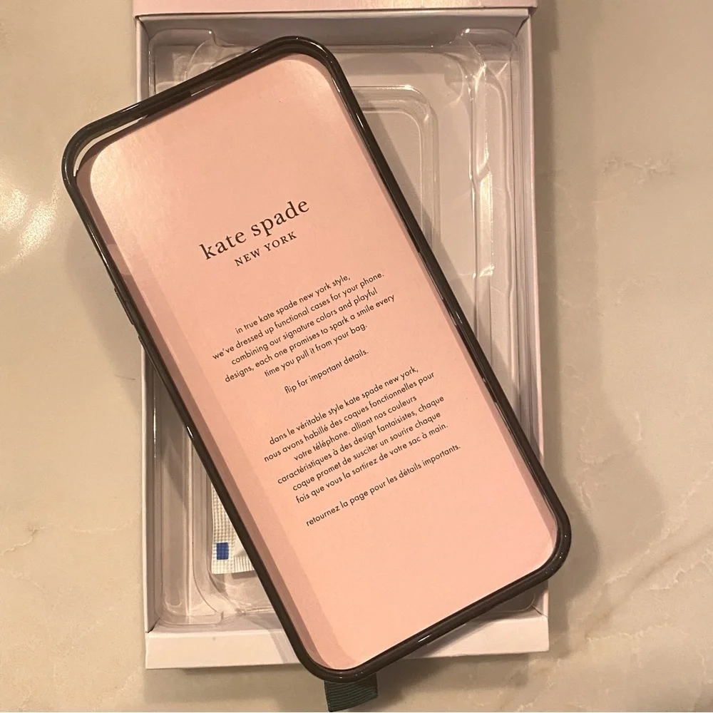 NEW Kate Spade iPhone 14 Plus Protective Case w/ MagSafe - City Leopard